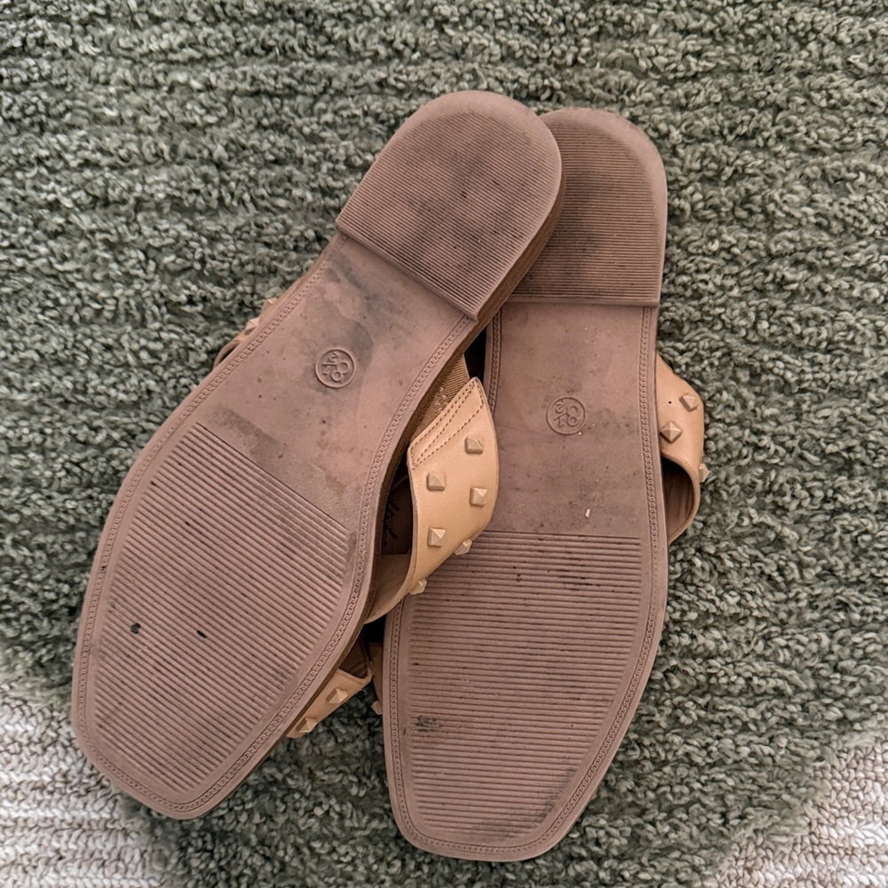 a new day Studded Crisscross Slide Sandals in Light Brown - Picture 2 of 2